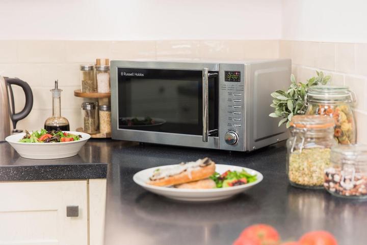 Produktbild Russell Hobbs RHM2031 – 20-Liter-Digitale Mikrowelle mit Grill, Edelstahl (CH-Stecker, 20 l)