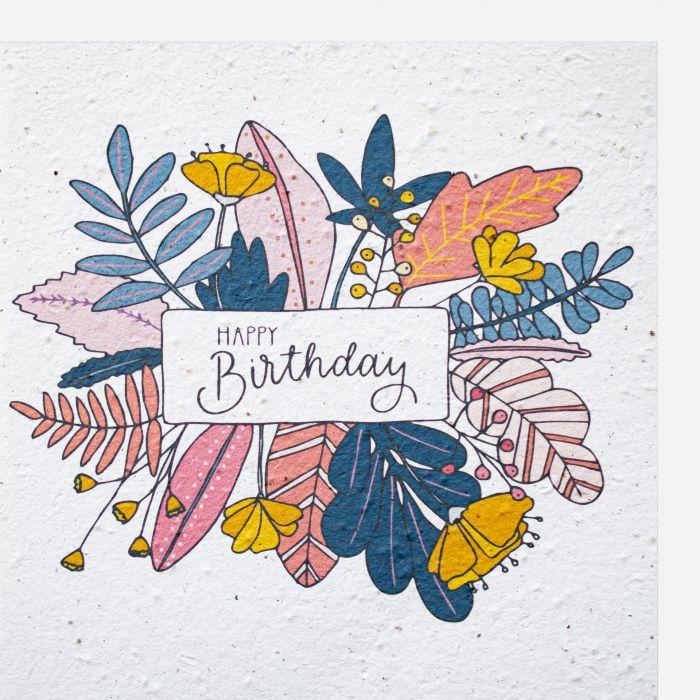 Produktbild Hervorragend Growing Paper Karte Geburtstagsblumen Happy Birthday (1 Stk.)