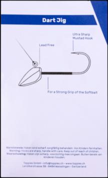 Actual product image HRH Dart Jig Head Tungsten