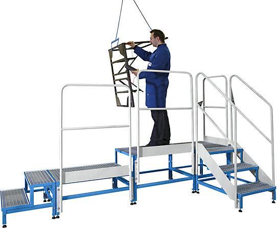 Produktbild eurokraft pro Plattform für Plattform-Modulsystem (Plattformleiter, 61 cm)