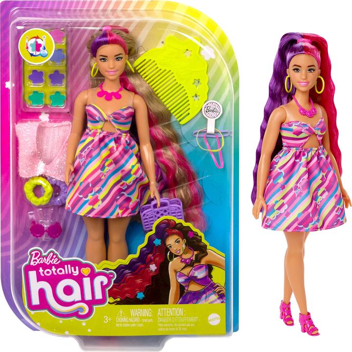 Image du produit Barbie Poupée Totally Hair au look floral