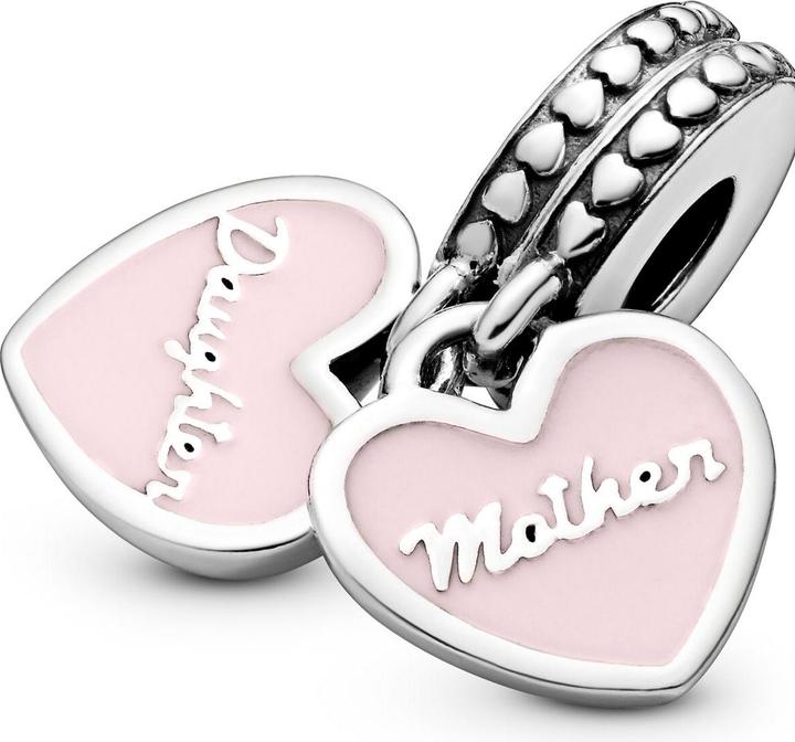 Image du produit Pandora Coeurs mère & fille (Argent sterling, Émail)