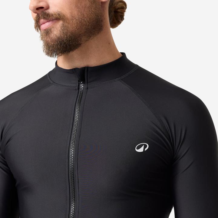 Image du produit Olaian Top de surf UPF50+ avec zip avant pour homme - eur top 500 noir (S)