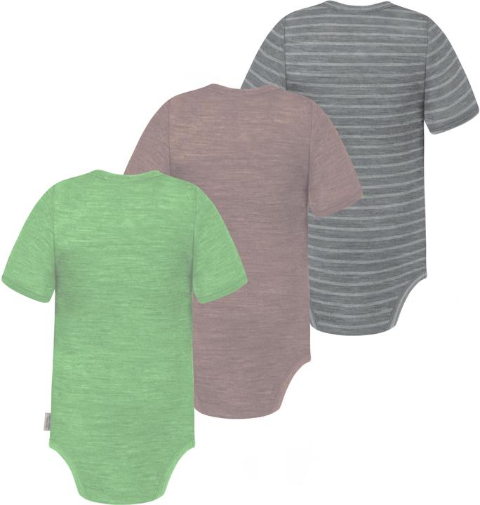 Produktbild Normani 3er Set Baby Merino Body Kurzarm „Tauranga" - 9295 (92)