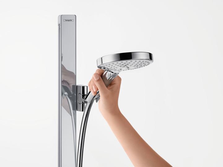 Actual product image hansgrohe HG Br.set RAINDANCE Sel S 120 3jet/Unica 125mm Bsta 90 we/chr 9 l/min EcoSmart