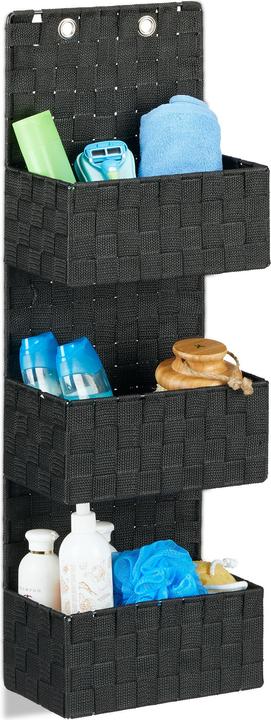 Immagine prodotto Relaxdays Portaoggetti da parete a 3 cestini (25 x 15 x 75 cm)