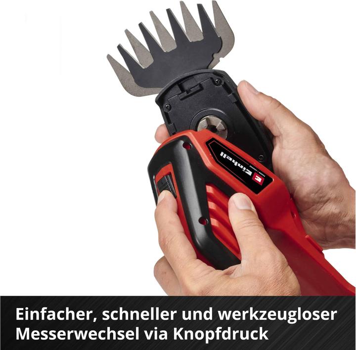Immagine prodotto Einhell Cesoie per erba e arbusti a batteria 18 V GE-CG 18/100 LiT Power X-Change (Batteria ricaricabile)