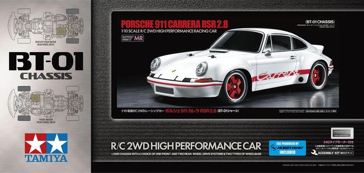 Produktbild Tamiya 1:10 RC Porsche Carrera RSR 2.8 BT-01 (Kit)