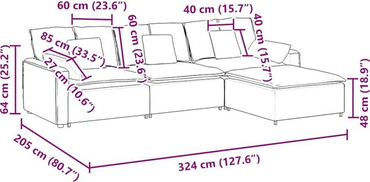 Produktbild VidaXL Randolf (Modular Sofa)