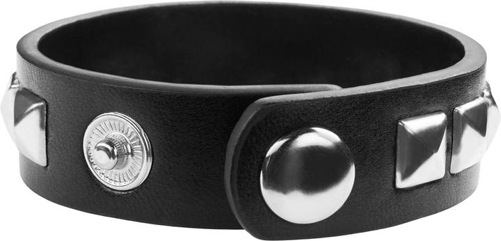 tectake Accessoires-Set Leder Handschuhe und zwei Armbänder (Polyurethan)