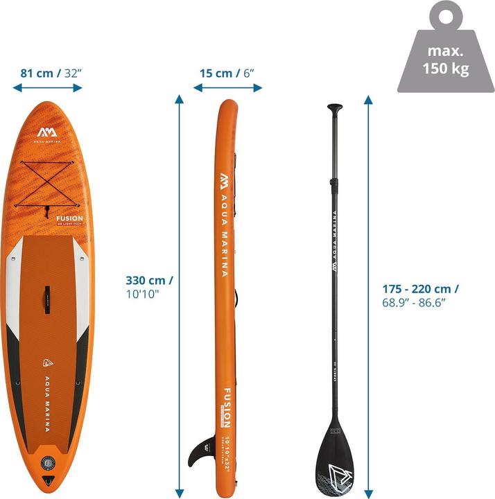 Aqua Marina All-Around iSUP Fusion (10'10")