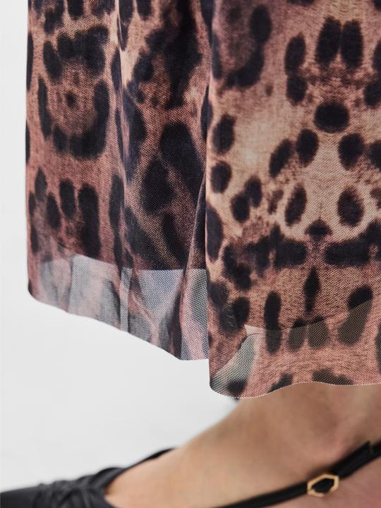 Actual product image Pieces PCFRIDA MESH LEOPARD Midirock (L)