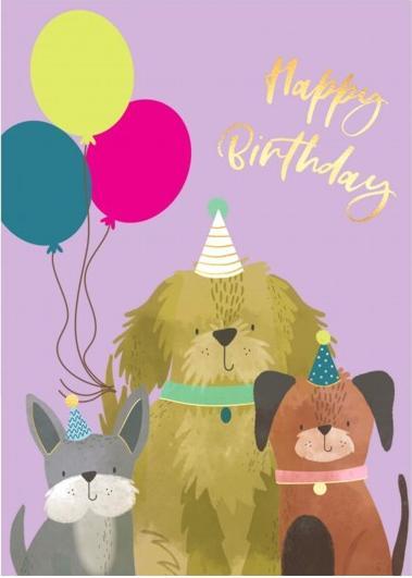 Immagine prodotto Cart Biglietto di compleanno Buon compleanno cani (1 pz.)