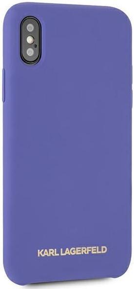 Immagine prodotto Karl Lagerfeld case for iPhone X / XS KLHCPXSLVOG hard case purple Silicone (Apple iPhone X, Apple iPhone XS)