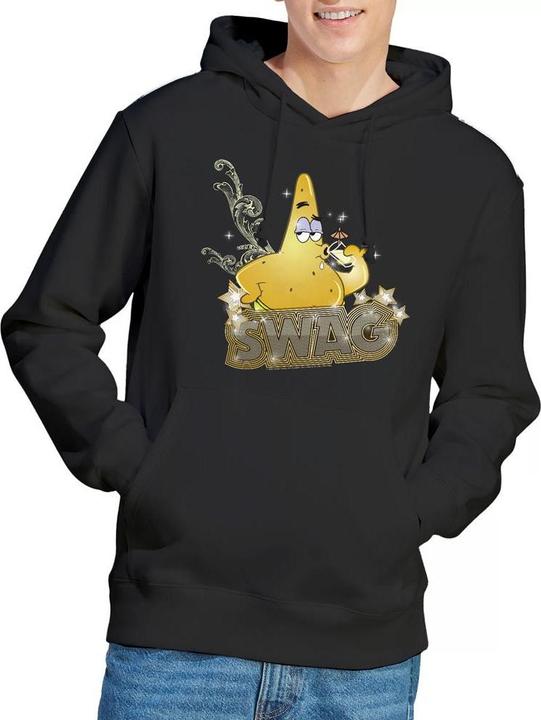 Immagine prodotto Spongebob Squarepants Patrick Has Swag Felpa con Cappuccio Uomo (M)