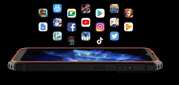 Image du produit Blackview BV4800 (64 Go, Noir, 6.56", Double SIM, 13 Mpx, 4G)