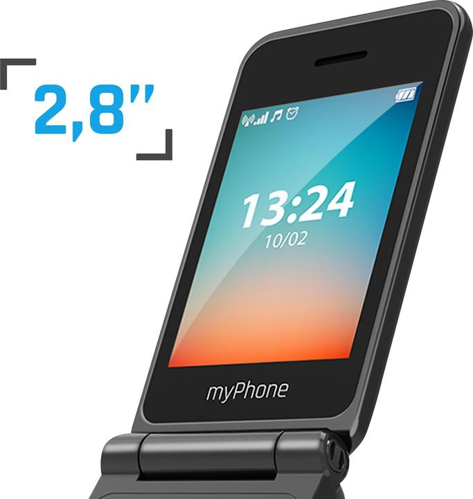 Actual product image Myphone FLIP LTE czarny (2.80", 1.30 Mpx, 4G)