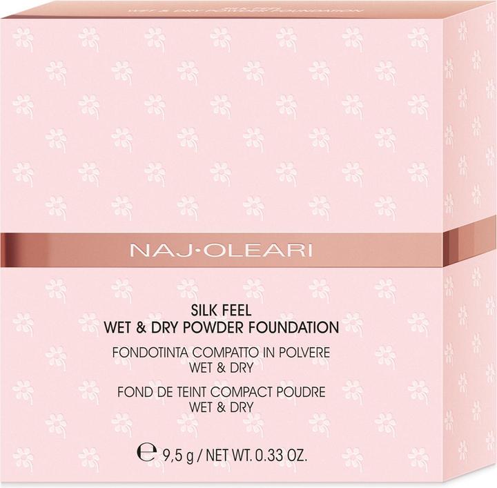 Actual product image Naj Oleari Silk feel Wet & dry Powder Foundation 02 Peach 9.5g (02 Peach)