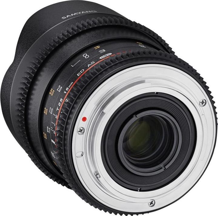 Actual product image Samyang 16mm T2.6 Canon EF (Canon EF, full size, APS-C / DX)