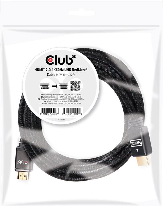 Image du produit Club 3D HDMI (type A) - HDMI (type A) (10 m, HDMI)