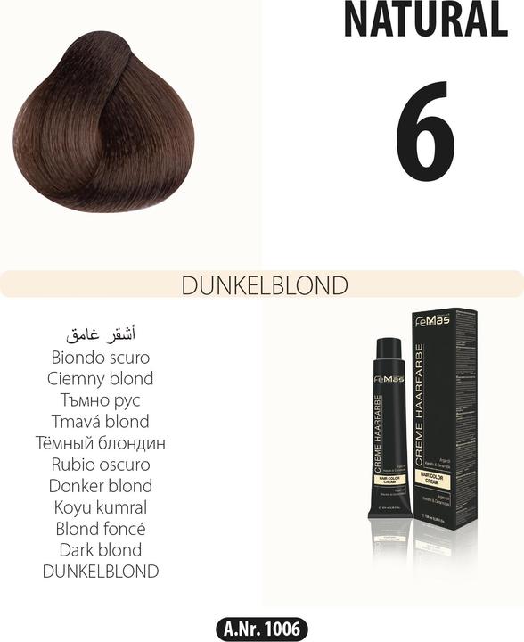 FemMas (6) Haarfarbe Dunkelblond 100ml (Dunkelblond)