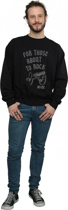 Produktbild AC/DC Mens For Those About To Rock Cannon Sweatshirt aus Baumwolle (M)