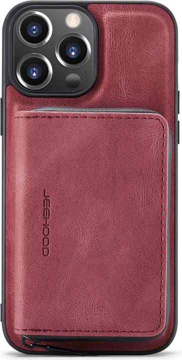 Actual product image Cover-Discount iPhone 14 Pro - Case with Credit Cards Case red (Apple iPhone 14 Pro)