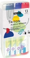 Produktbild Solo Goya Triton Acrylic Paint Marker (Laubgrün, Karmin, Violettrot, Gold, Weiss, Lichtblau, Echter Orange, Kobaltblau, Schwarz, Zirt, Oxydbraun dunkel, 15 mm, 9 x)