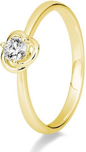 Breuning RING - Rosen-Fassung mit Brillant (52, 585/14 K Gold)