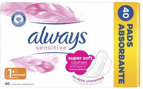 Produktbild Always Sensitive Normal Plus (40 x)