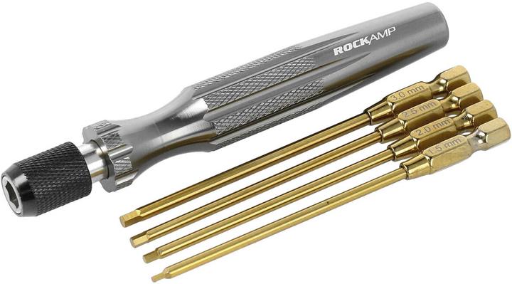 Produktbild Rockamp schnellwechsel innensechskant set 1,5/2/2,5/3mm schraubendreher (Innensechskant)