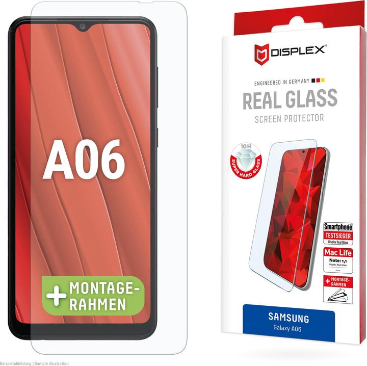 Productafbeelding Displex Real Glass, 2D Panzerglas (1 Stuk, Samsung Galaxy A06)
