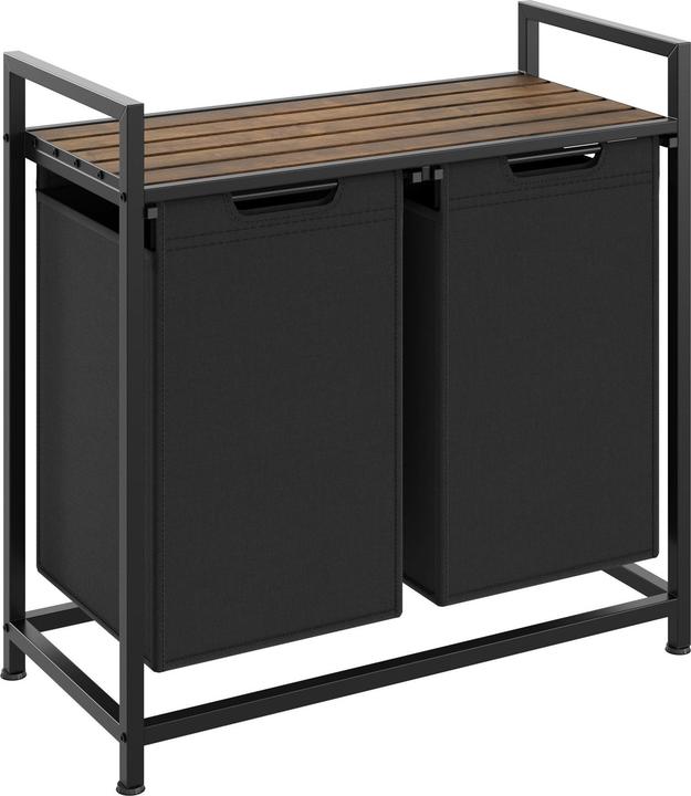 Produktbild tectake Wäschesortierer mit Ablage (46 l)