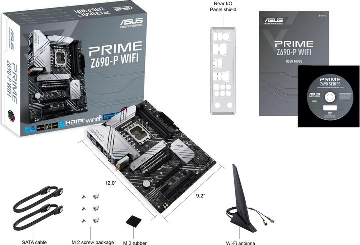 Image du produit ASUS Prime Z690-P Wifi (LGA 1700, Intel Z690 (DDR5), ATX)