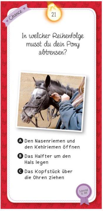 Actual product image The quiz of the horses and ponies (German)