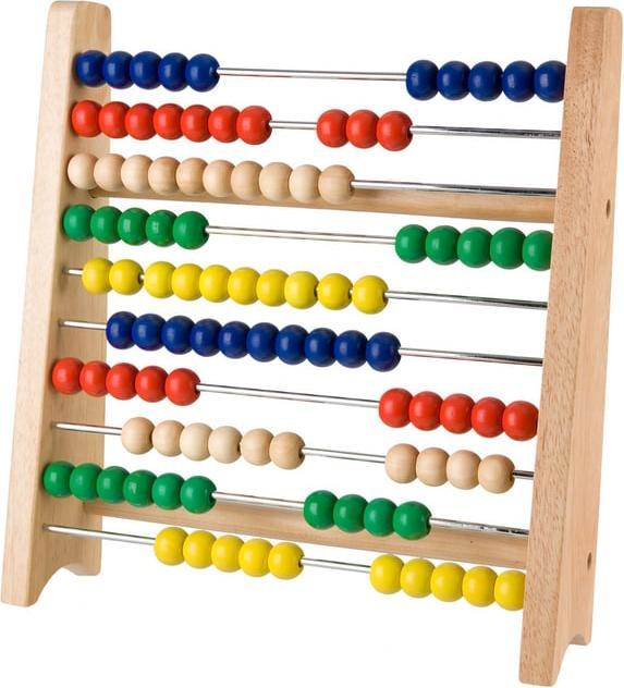 Besttoy Zählrahmen aus Holz mit bunten Schiebeperlen