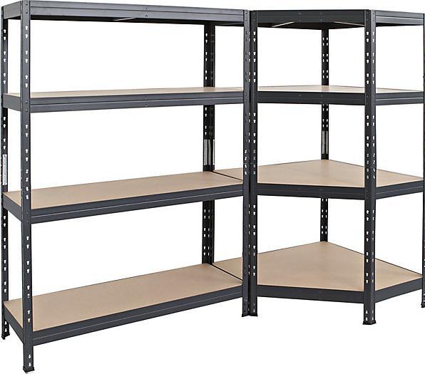 Actual product image kaiserkraft Lagan corner shelving unit