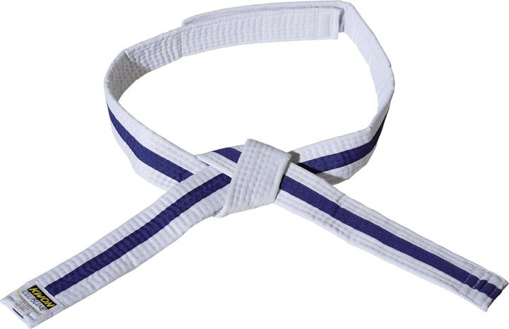 Actual product image Kwon White/blue/white velcro belt budō child