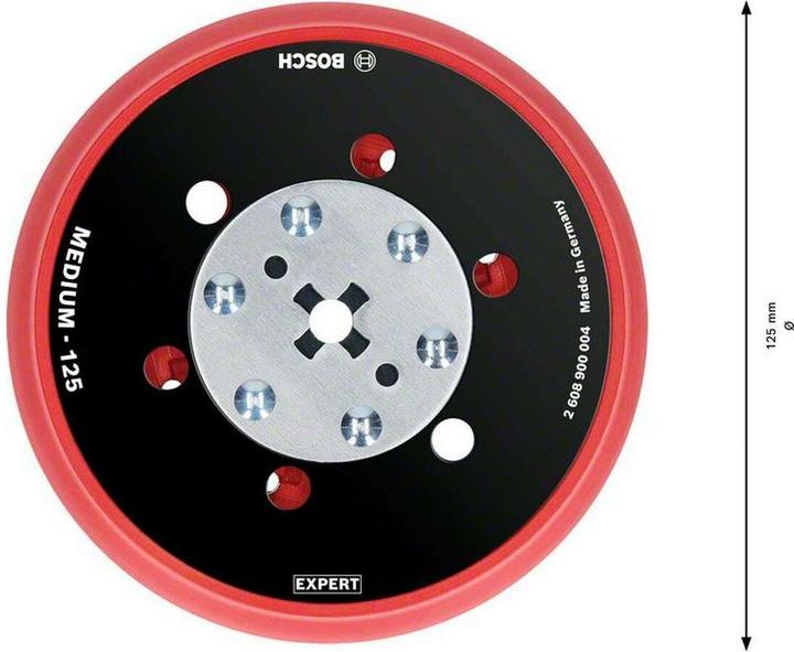 Actual product image Bosch Professional Zubehör EXPERT Multihole (EXPERT Multihole) Universal backing pad, 125 mm, medium (Medium)