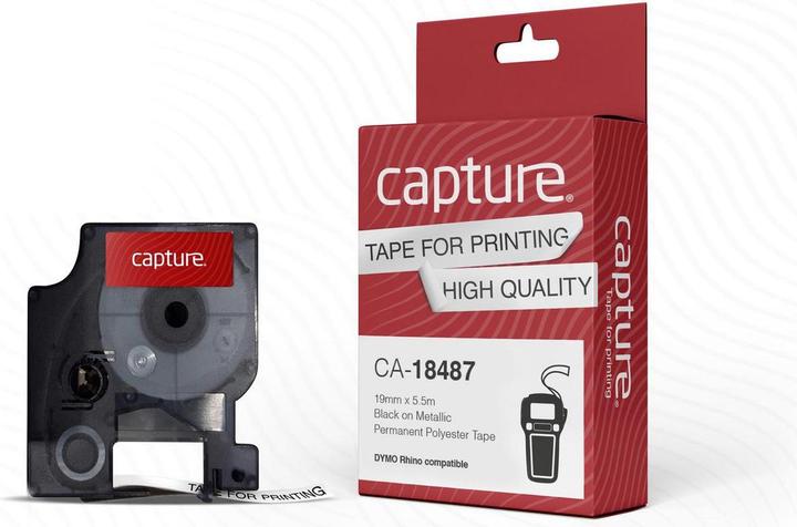 Produktbild Capture 19mm x 5.5m Black on Metallic
