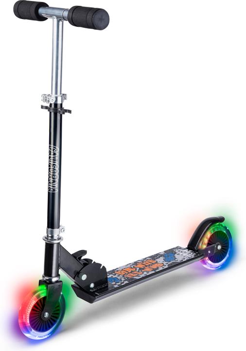 California - Black scooter with LED lights (83153)