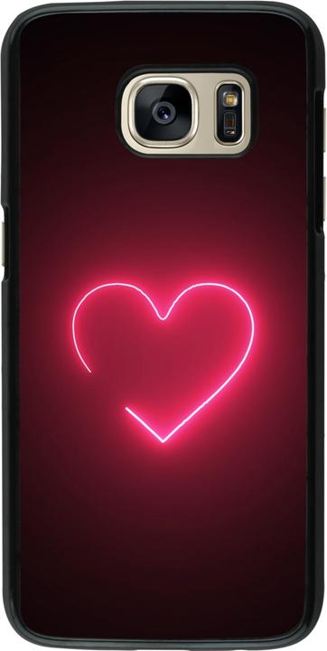 Produktbild PhoneLook Hülle Valentine 2023 single neon heart (Samsung Galaxy S7)