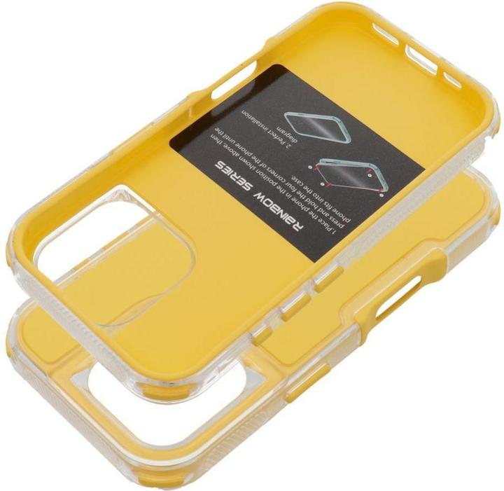 Actual product image OEM LCD display! MATRIX Case for IPHONE 16 Pro yellow (Apple iPhone 16 Pro)