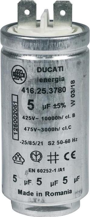 Immagine prodotto AEG Condensatore Electrolux 125002051/6 5µF 425/475V per motore asciugatrice