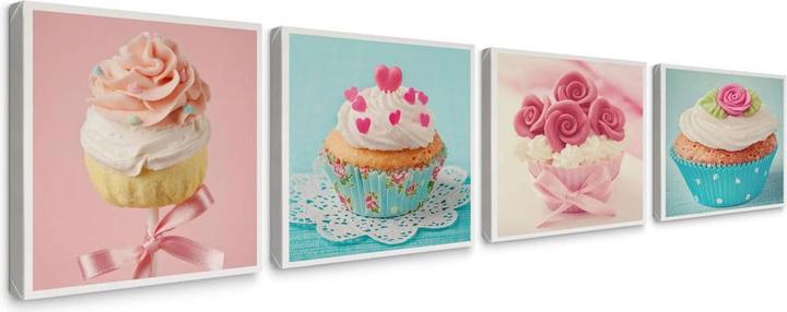 Produktbild Trenddeko Cupcakes Set (4-teilig) (30 x 30 cm)