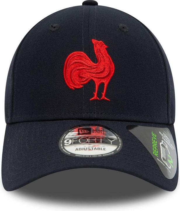 Actual product image New Era 9Forty Strapback Cap - REPREVE French Rugby navy