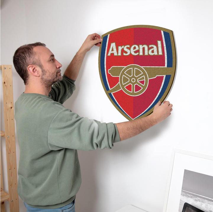 Actual product image Iconic Arsenal FC - Logo - Wooden Puzzle Size M (270 pieces) (270 pieces)