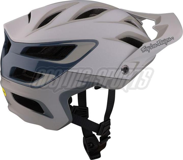 Actual product image Troy Lee Designs A3 MIPS helmet, Uno, light grey, XL/XXL | 60-63cm (60 - 63 cm)