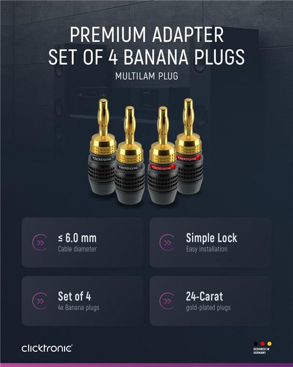 Image du produit clicktronic Fiche banane SimpleLock