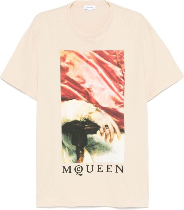 Actual product image Alexander McQueen T-shirts And Polos Beige (M)
